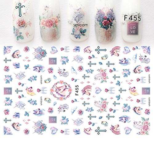 4 Folhas Adesivo De Arte Para Unhas Adesivos Transparentes Adesivos Claros Adesivos De Unhas Decalqu