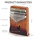 17 Key Kalimba Thumb Piano - Personalized with Your Name & Sweet Words, Engravable Finger Piano, Perfect Musical for Birthdays & Holidays-Moon Cat-A-2