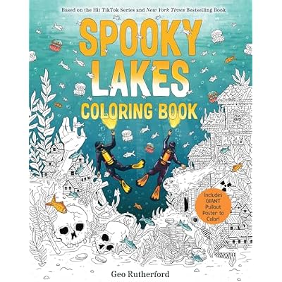 Spooky Lakes Coloring Book: Includes Pull-Out, Oversized Poster to Color!