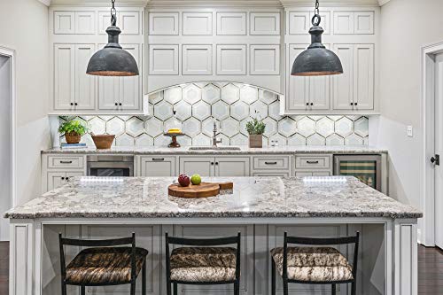 Msi Amz-Md-00249 Medici Gold Pattern 12.44 In. X 10.83 Marble Mesh-Mounted Mosaic Wall Bathroom, Floor, Kitchen Backsplash And Countertop Tile Geometric, Gray, White, 9 Square Feet #TOP1