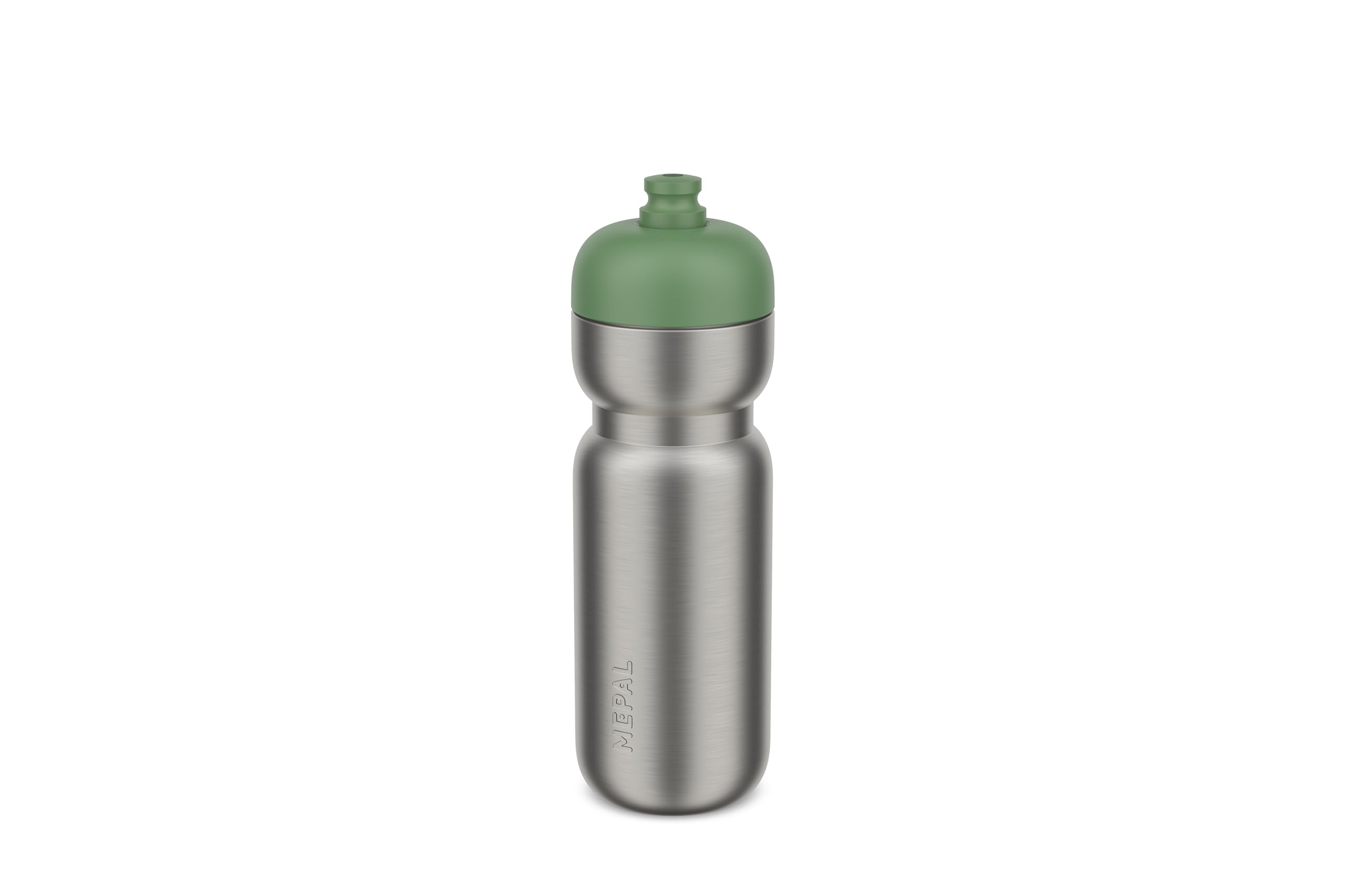 Mepal - Stainless steel Pull Bottle Sport - Leakproof - Just Grab, Pull and Hydrate - Lightweight Stainless Steel - Water Bottle - 800 ml - Moss green