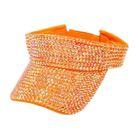 Bling Rhinestones Adjustable Sun Visor Cap Cover