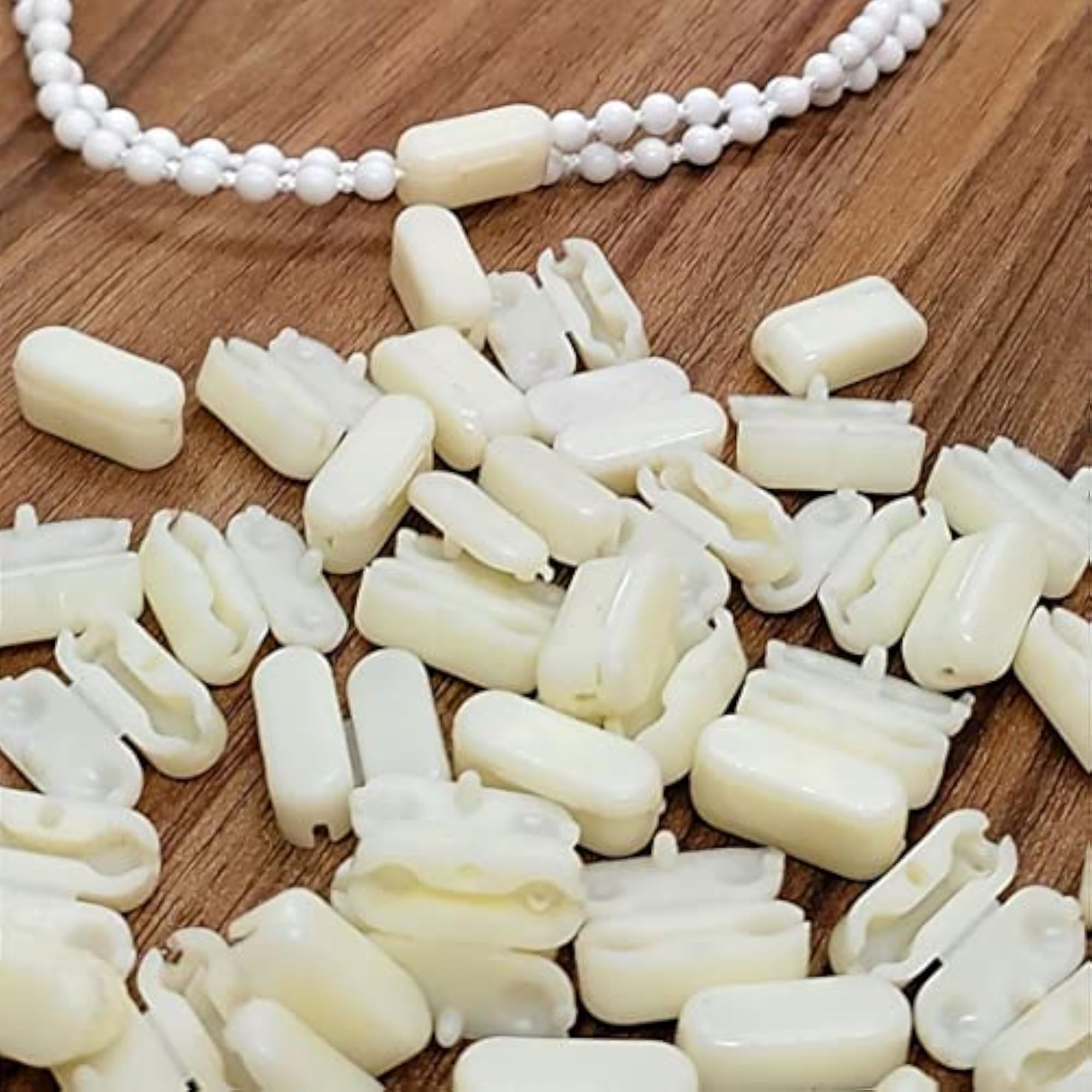 Blind Connector/Jointer - 30 Pieces, Ivory, Plastic