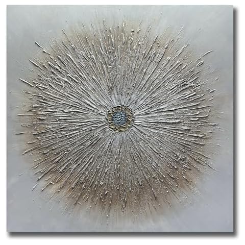 V-inspire Art,Abstract Hand-Painted Oil Painting on Canvas, 36 x 36 inches, Wall Art for Living Room, Bedroom, Dining Room Cover