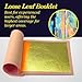 Barnabas Blattgold Gold Leaf -24K Real Gold [25 Sheets, 3.1 inches] - Loose Sheet for Painting, Arts and Crafts