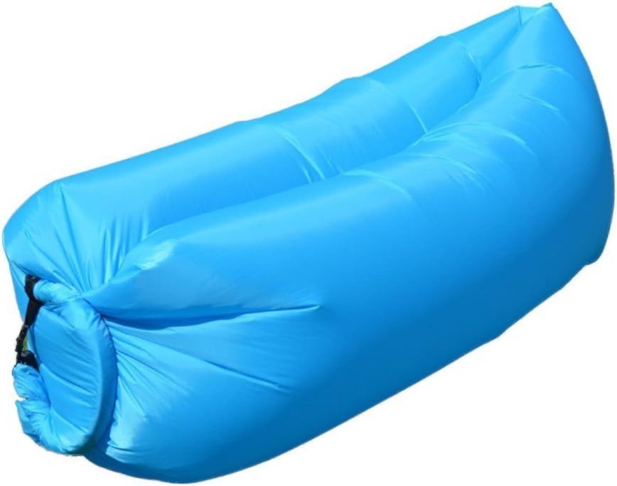 MKBB Inflatable Lounger Air Chair Sofa Bed Lazy Bag Sofa Been Sleeping Sand Beach Lay Bag Couch (Blue)