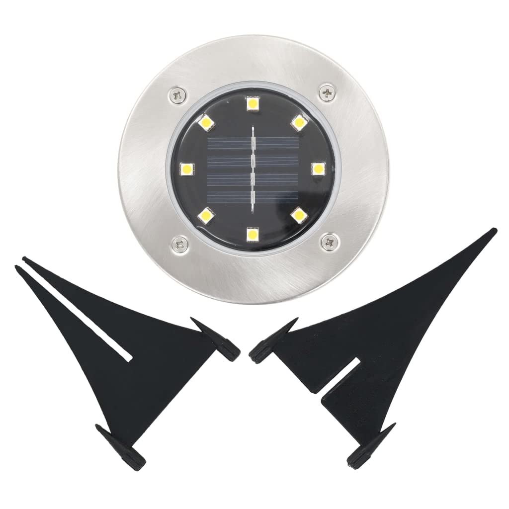 vidaXL Lampade Solari da Terra 8 pz Luci a LED Colore RGB