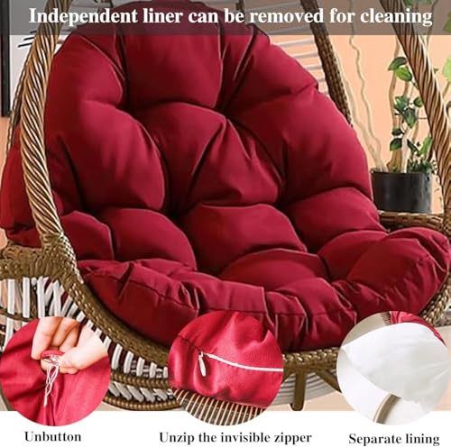 Coussin de rechange lavable et imperméable pour fauteuil suspendu usé - 7