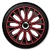 Produktbild 15 Zoll Radzierblenden / Radkappen Voltec pro Black red 15" SCHWARZ ROT