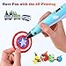 3D Pen Filament 400 Feet 20 Colors, dikale 3D Printing Pen Refills PLA Bonus 250 Stencil eBook, 3D Printer Pen Filament 1.75mm Smooth Printing
