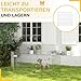 PawHut Freilaufgehege Welpenauslauf Welpenzaun Laufstall Welpengitter für Tiere 8-teilig B63 x H60 cm