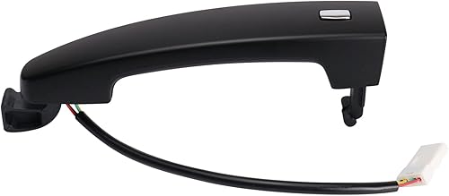 Miniatura 376 de TRQ Manija de puerta exterior delantera izquierda plateada para el lado del conductor compatible con Nissan 370Z 2009-2017