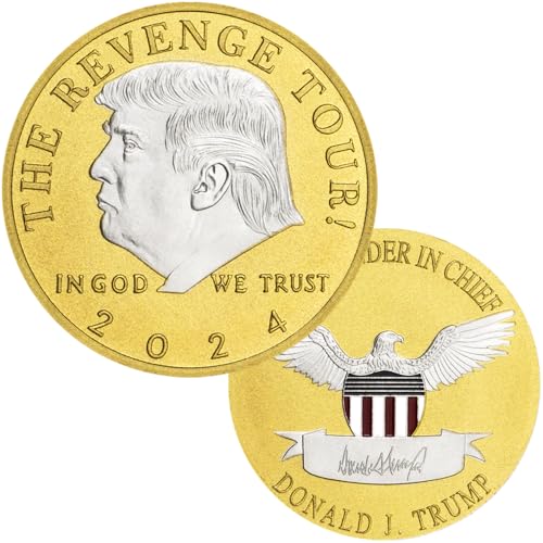 President Donald Trump Coin The Revenge Tour Commander in Chief Trump Collections Storage Coins 2024 Q0510