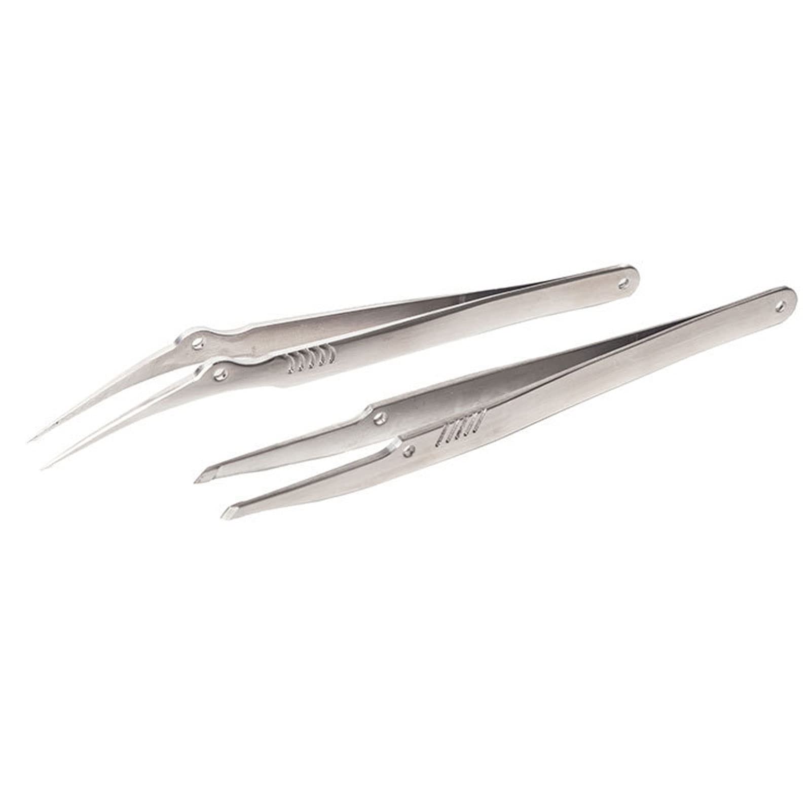 JINGYAN Pęsety Stainless Steel Curved Tip Tweezers Set Kit Welding Sorting Precision Electronic Products Components Hand Tools