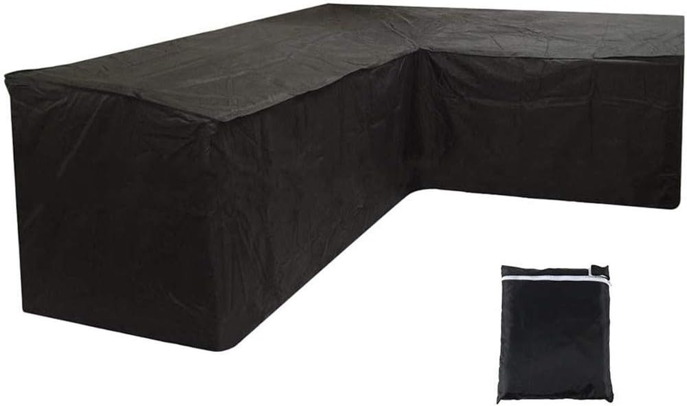 Corner Sofa Cover, Outdoor Garden Furniture Cover, Sofa Cover Black