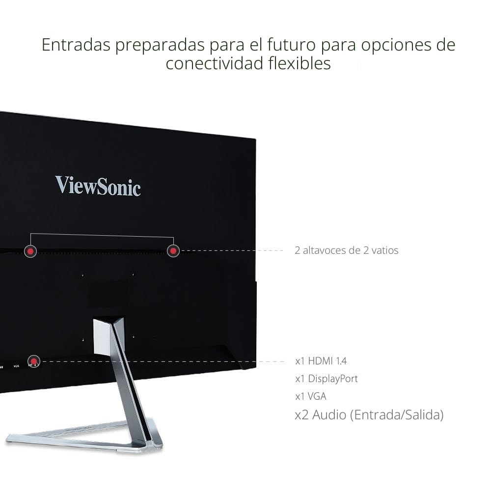 Amazon.com: ViewSonic VX3276-MHD Monitor IPS de pantalla ancha de