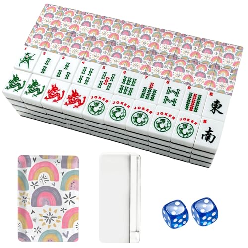 Set de American Mahjong con 166 fichas acrílicas miniatura 1