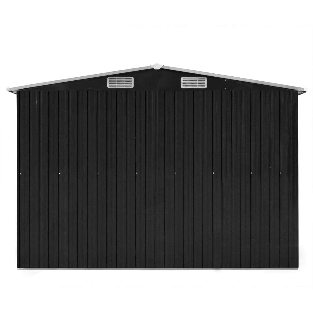 Générique Abri de Jardin 257x392x181 cm Métal Anthracite, Maison & Jardin, Pelouses & Jardins, Vie en extérieur, Structures extérieures, Cabanes & abris de Jardin, Anthracite, (Poids 91.52KG)