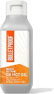 Bulletproof Coconut Brain Octane C8 MCT Oil, 16 Ounces, Premium Keto Supplement for Sustained Energy and Fewer Cravings, Brain and Body Fuel, Unflavored, Add to Coffee and Smoothies
