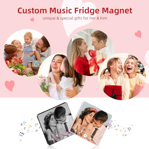 Imán Musical Personalizado para Refrigerador Día de San Valentín miniatura 7