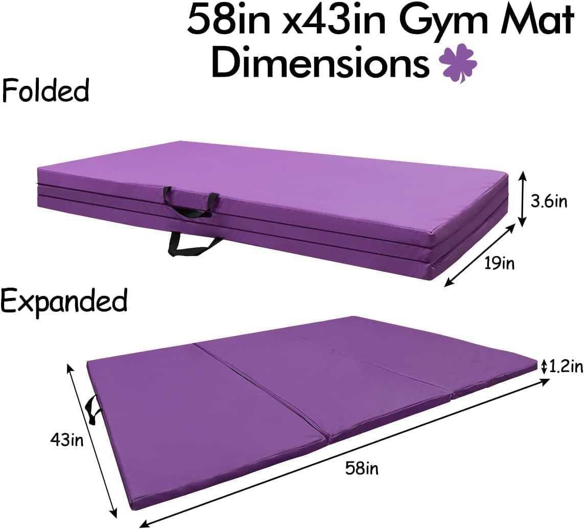 glant foldable&movable gymnastics kip bar with mat and ring set, 3' to 5' height adjustable,horizontal bar for kids girls junior,gymequipment for indoor and hometraining- max load 300lbs purple