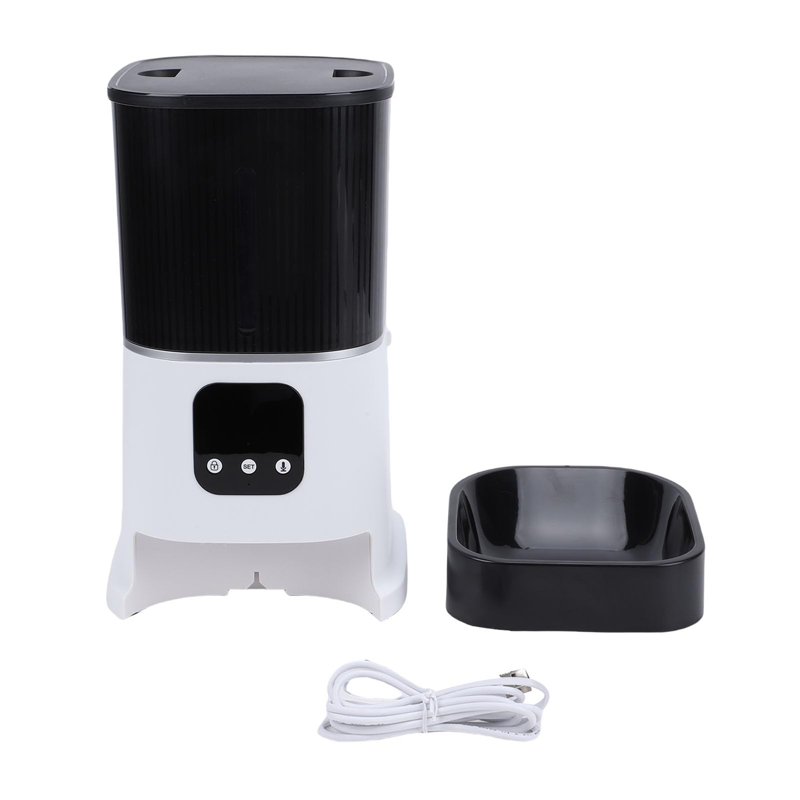 Distributore automatico di cibo per cani temporizzato con telecomando intelligente WiFi da 6 litri di grande capacità per la casa