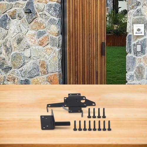 Loquet de portail autobloquant en acier au carbone robuste et durable