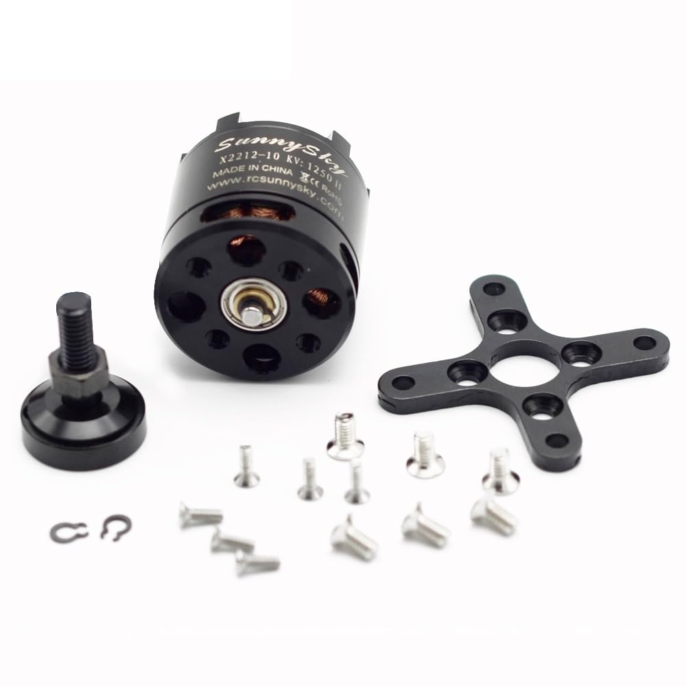 X2212 KV980/KV1250/KV1400/KV2450 Brushless Motor Short Shaft For RC Multicopter Aircraft Aerobatic Quadcopter (Color : 2pcs KV980)