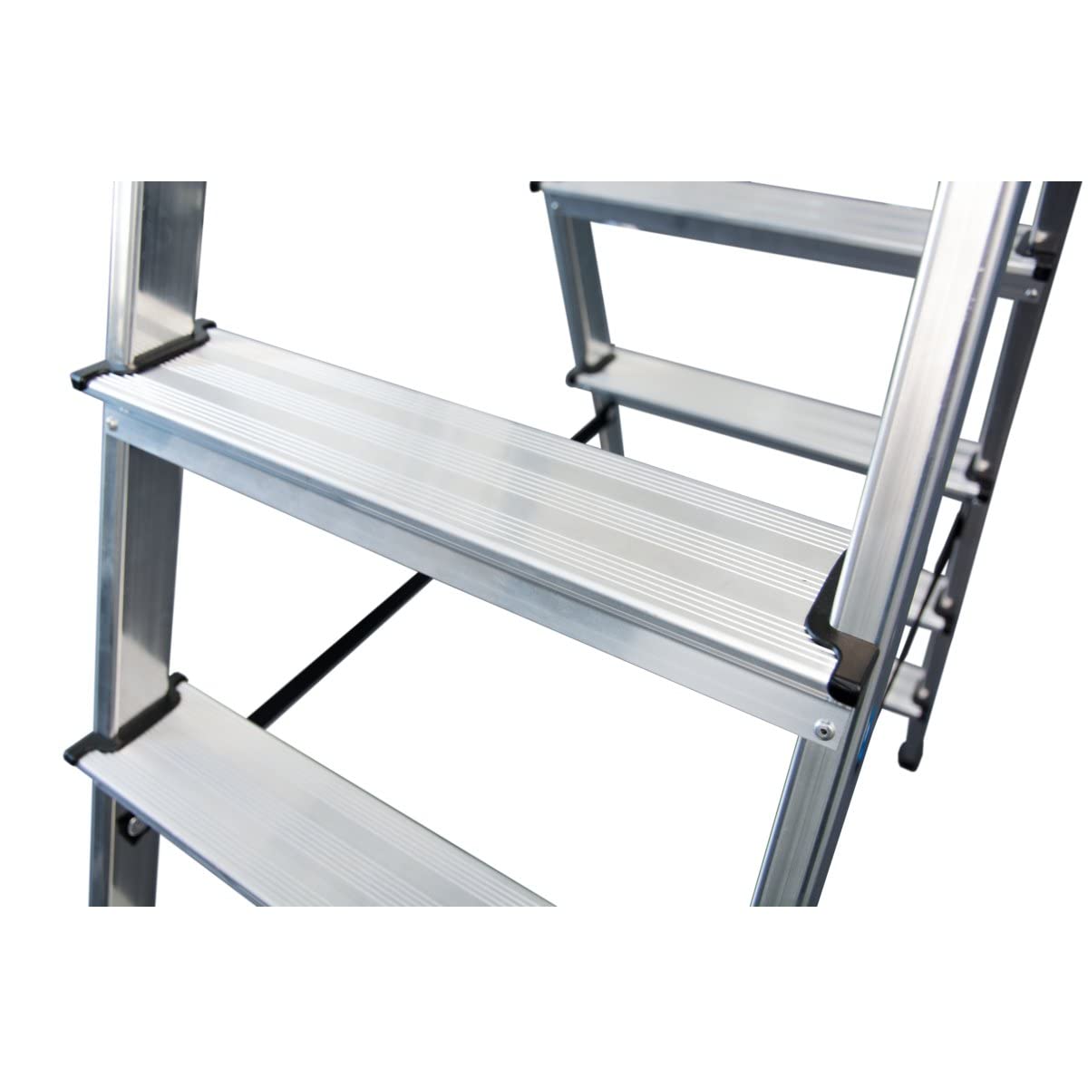 STUFEN-DOPPELLEITER 2X3 STUFEN ALU