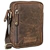 STILORD 'Brandon' Sacoche Homme Bandoulière Sac en Cuir Petit Sac d'épaule Sac Messager Sac à Main Vintage en Cuir Véritable, Couleur:colorado - marron #1