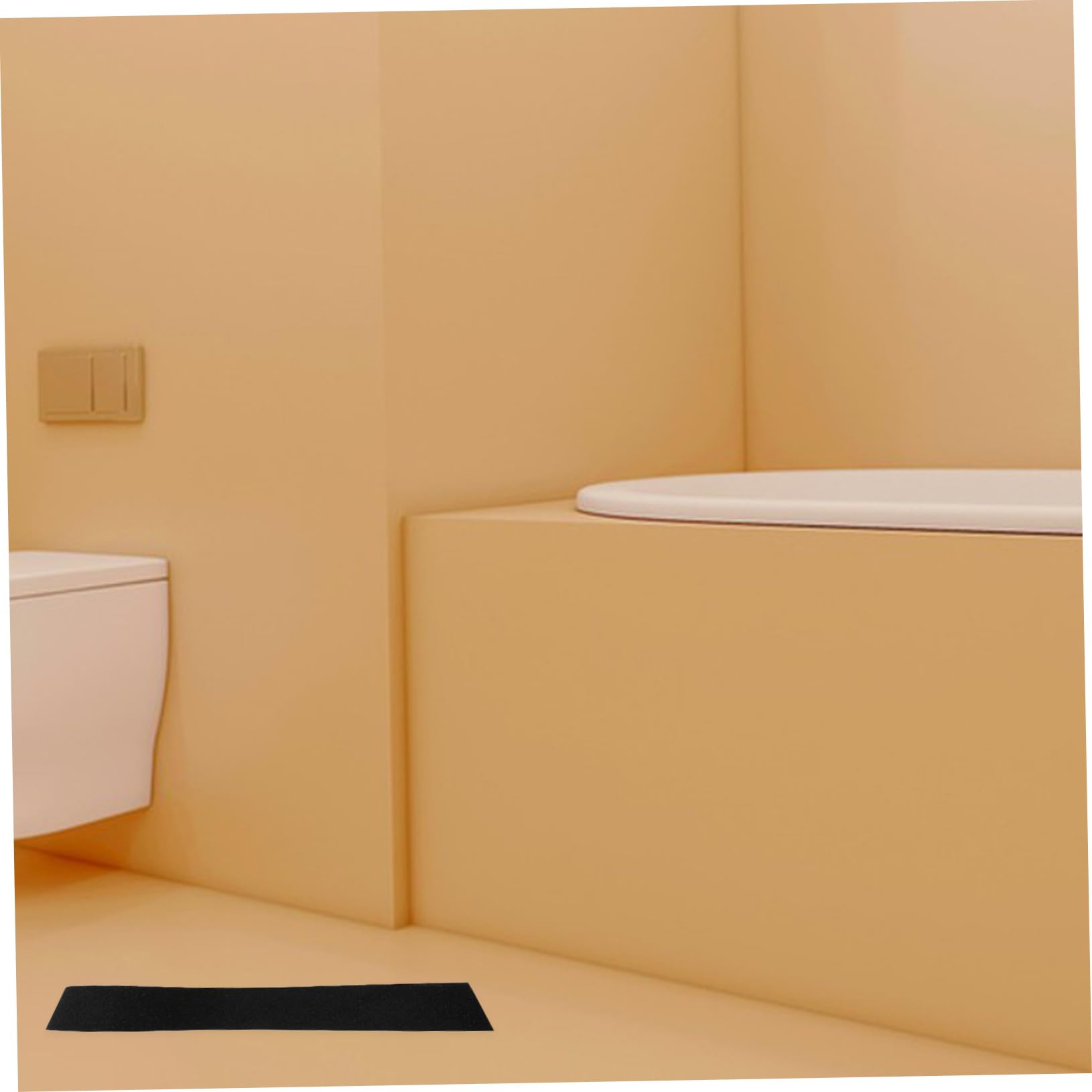 Nastro Antiscivolo Nero 1 Rotolo in Pvc, Striscia Adesiva