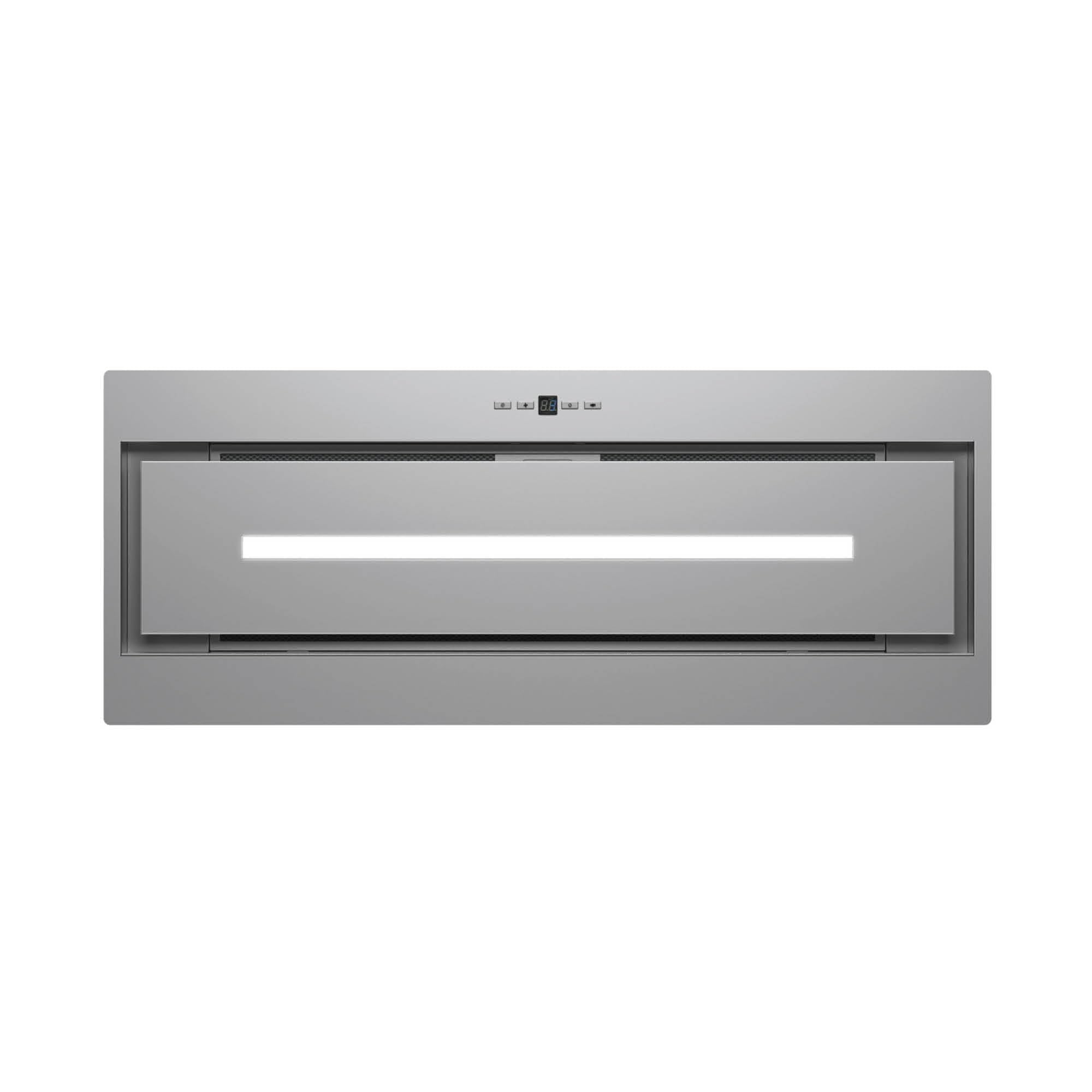 Cata Campana Extractora GPL 75 X Panel de Control Electrónico Display Digital 3 Niveles de Extracción Sistema Fácil Instalación Motor Extra Silencioso Potencia 189,5 W Ancho 70 cm Color Inox