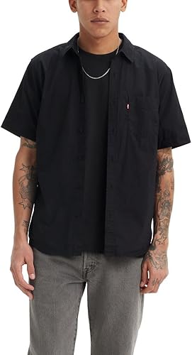 Levi's - Camisa clásica de manga corta con 1 bolsillo con botones para hombre (También disponible en tallas grandes)