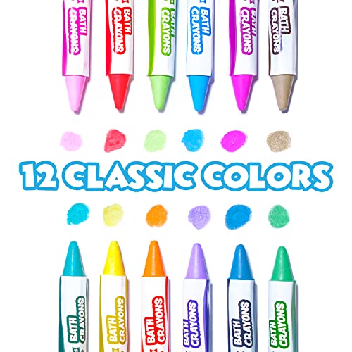 image for Tub Works® Smooth™ Bath Crayons Bath Toy, 12 Pack | Nontoxic, Washa