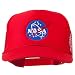 NASA Insignia Embroidered Youth Foam Mesh Cap - Red OSFM