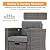 Super Patio Outdoor Furniture 7 Pieces Patio Furniture Set, Rattan Patio Conversation Sets with Coffee Table, Outdoor Wicker Sectional Couch Sofa Set with Ottoman for Deck, Garden, Porch, Gray