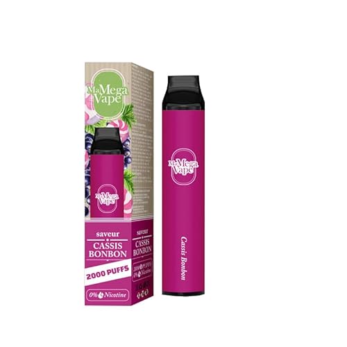 Districlope MA MEGA VAPE 2000 PUFF 0MG CASSIS BONBON Cover