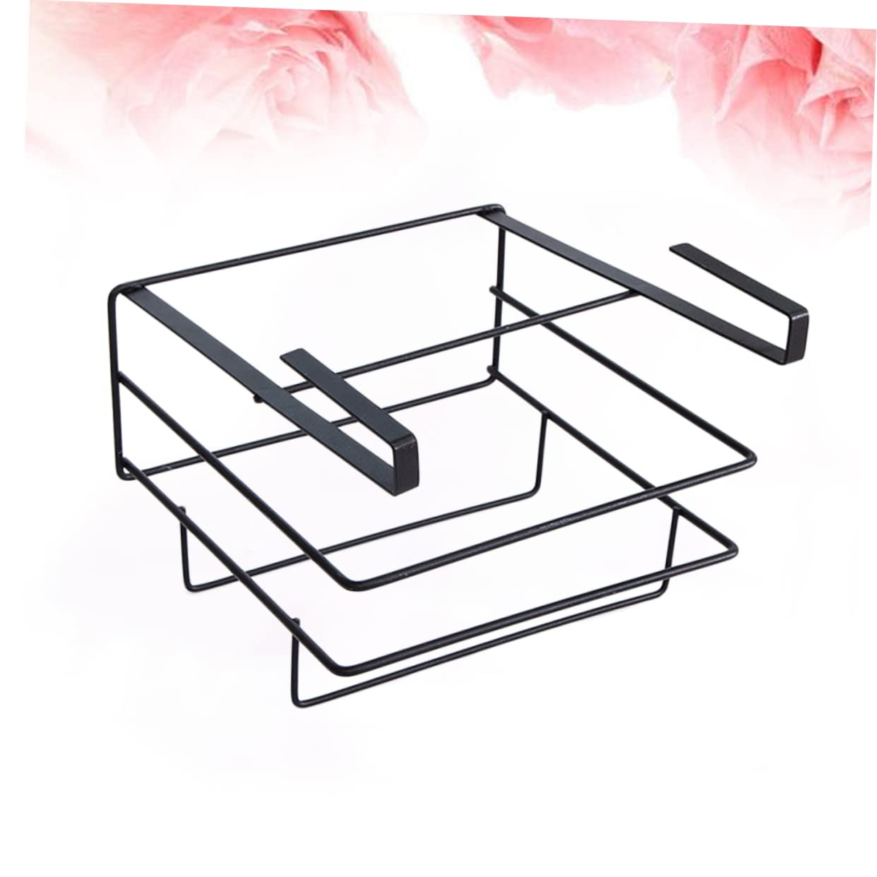 2 szt. kosz do przechowywania pod szafką organizer metalowy uchwyt na przybory kuchenne żelazny wiszący stojak na patelnię stojak na sztućce pod półką rozwiązanie do przechowywania