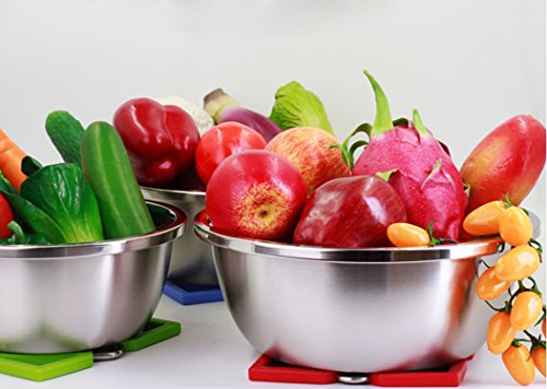 Meleg Otthon Stainless Steel Bowl,6.5Ｑt Salad Bowl,Metal Bowls,Stainless Steel Basin,Heavy Duty Deeper Edge Mirror Finish Dishwasher Safe Bowl (Xl)… #TOP6