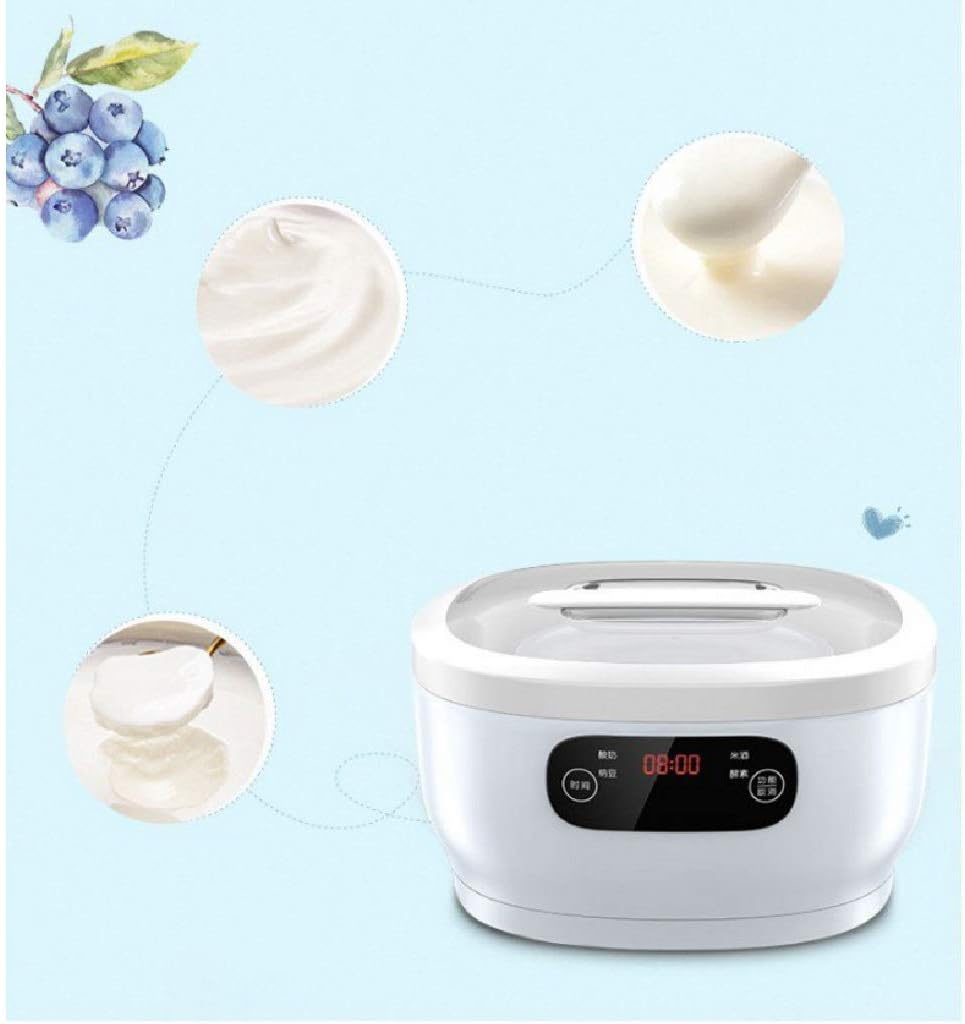 Automatic Yogurt Machine-Electric Yoghurt Maker, Yoghurt Maker Machine Stainless Stee, Homemade Fresh Yoghurt Maker, Adjustable Temperature