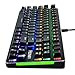 immagine 3Hcman Tastiera Meccanica US Layout Mechanical Keyboard Blue Switches,Tastiera da Video Gioco, con 21 Modalità di Retroilluminazione LED