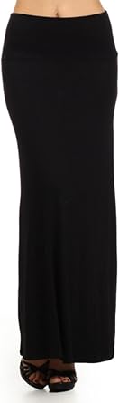 FashionStream Womens Chic and Comfortable High-Waisted Maxi Skirt