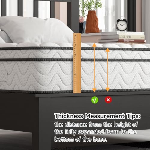 Image of Vesgantti Mattress Twin XL 9 Inch, Cool Sleep Hybrid Mattress in a Box