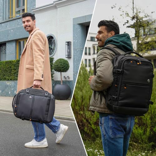Image of Swissdigital Design Travel Laptop Backpack 43l with USB Charging Port,TSA Friendly Flight Approved Carry-on Luggage Hand,Business Backpack,Large Weekender Bag Fits 17 Inch Laptop Black | SD1748-01