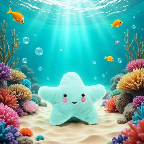 Juguete Peluche Estrella de Mar Verde para Perros Pequeños y Medianos miniatura 6