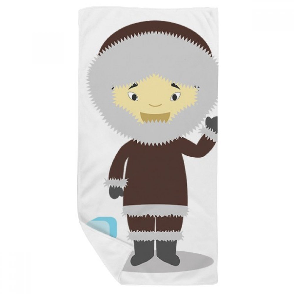Serviette de bain Groenland douce pour soulager et sécher les peaux sensibles 35x70cm