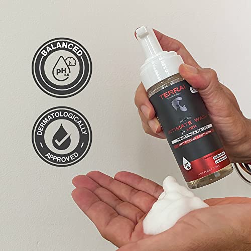 Image of Natural Intimate Wash for Men | Anti Bacterial, Anti Itch, Anti Odour, Anti Fungal | pH Balanced Foam Based Hygiene Wash | Sea Buckthorn, Tea Tree Oil & Oud 150ML