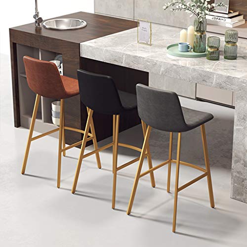 Chaise de bar de cuisine moderne pour îlot central chaleureux