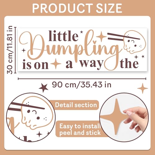 A Little Dumpling is on The Way Vinilo Decorativo miniatura 2