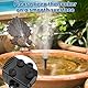 LESOLEIL Solar Brunnenpumpe, 3.5W DIY Solar Wasserpumpe im Freien mit 8 Düsen, verwendet für Vogelbäder, Hinterhöfe, Gärten und Teiche